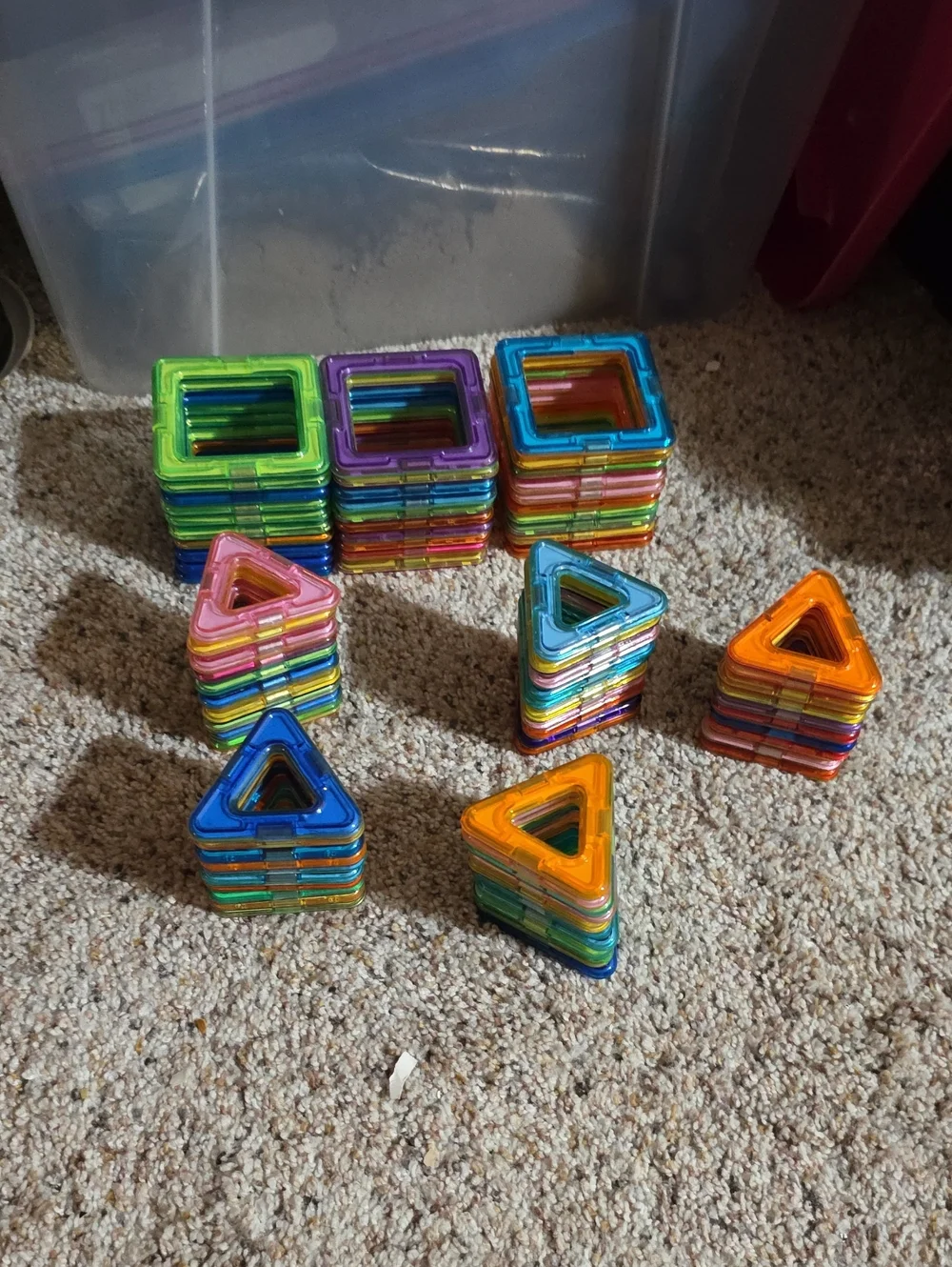 80 Pcs Magnetic Building Tiles Set